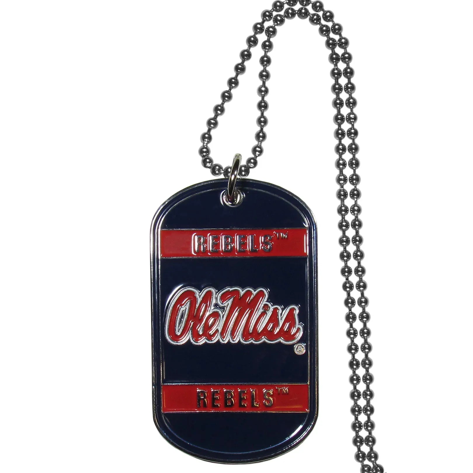 Mississippi Rebels Tag Necklace (SSKG) - 757 Sports Collectibles