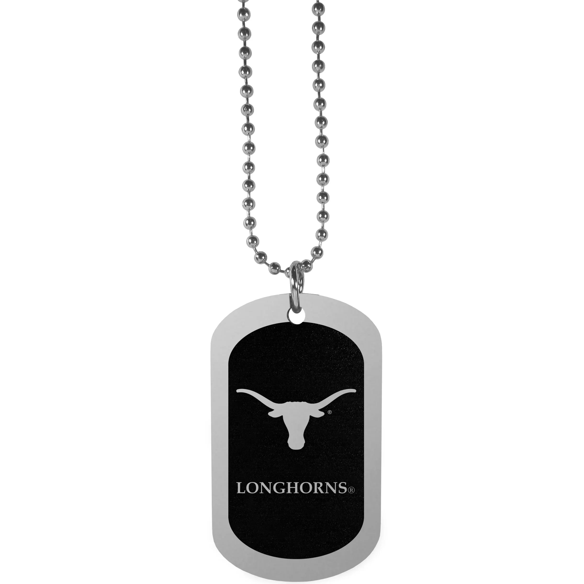 Texas Longhorns Chrome Tag Necklace (SSKG) - 757 Sports Collectibles