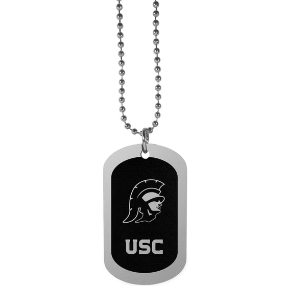 USC Trojans Chrome Tag Necklace (SSKG) - 757 Sports Collectibles
