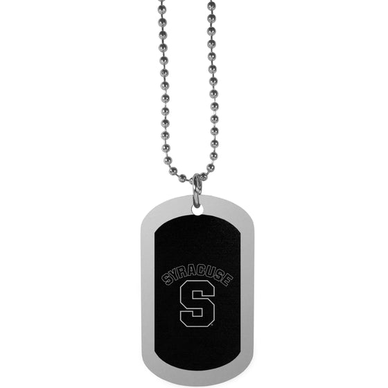 Syracuse Orange Chrome Tag Necklace (SSKG) - 757 Sports Collectibles
