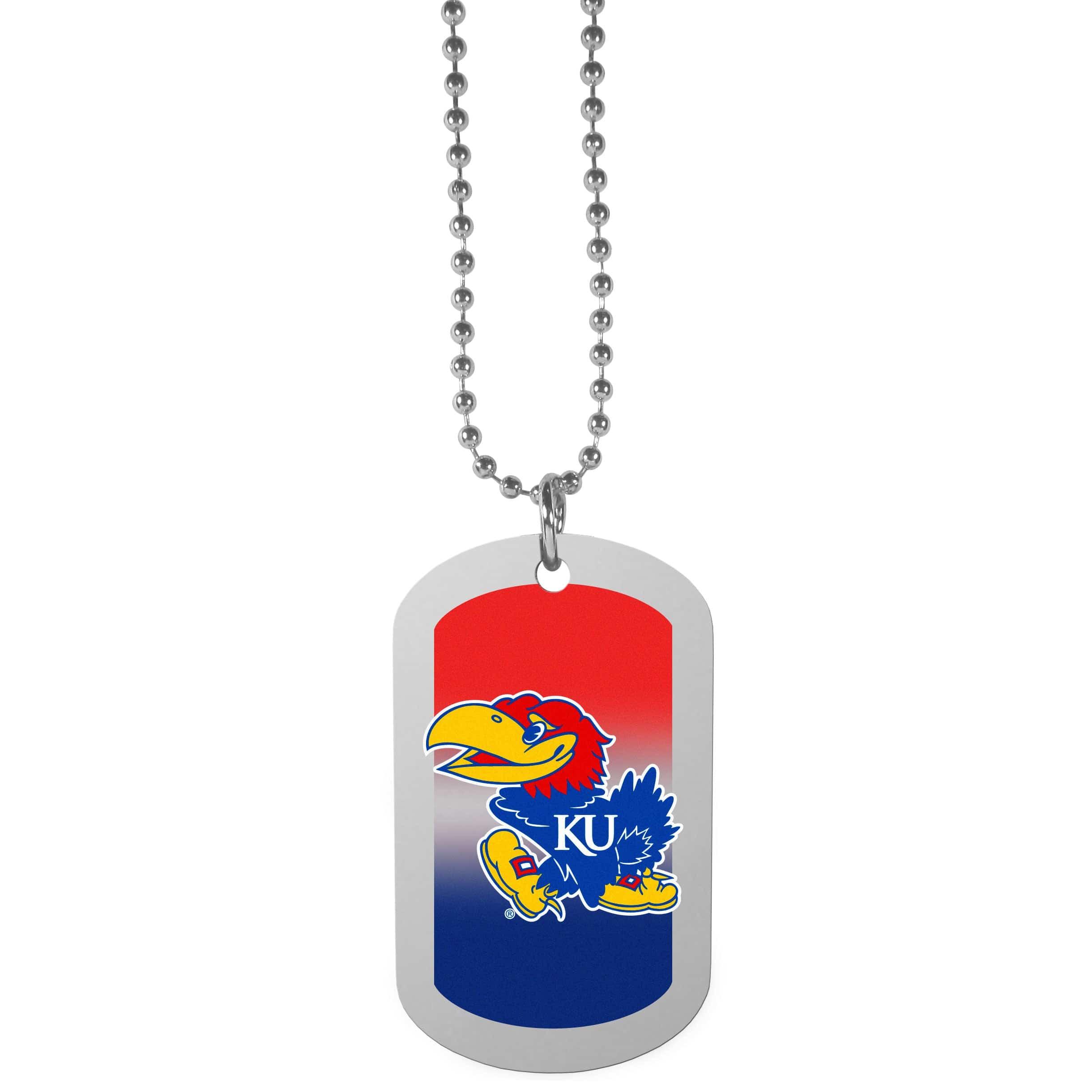 Kansas Jayhawks Team Tag Necklace (SSKG) - 757 Sports Collectibles