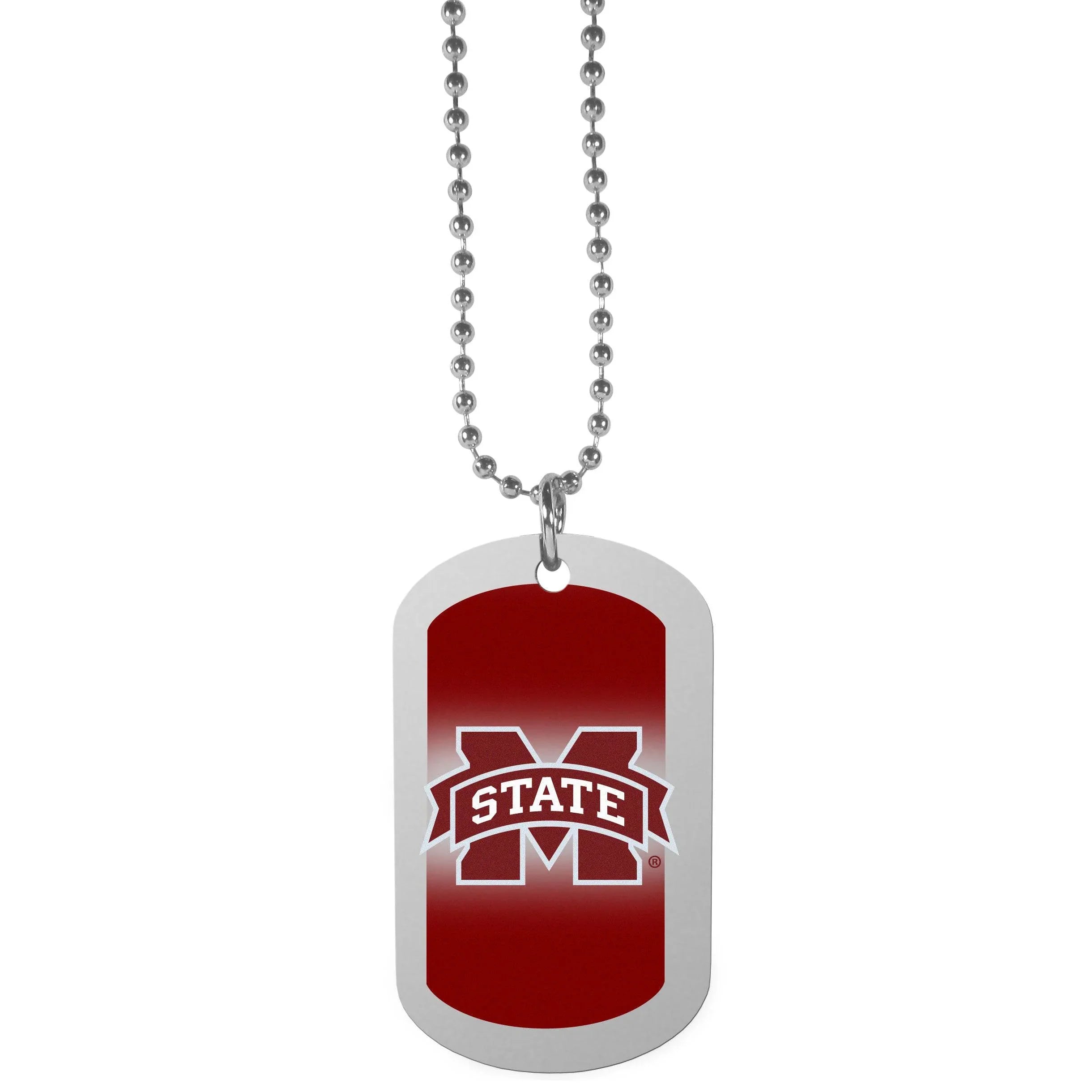 Mississippi St. Bulldogs Team Tag Necklace (SSKG) - 757 Sports Collectibles
