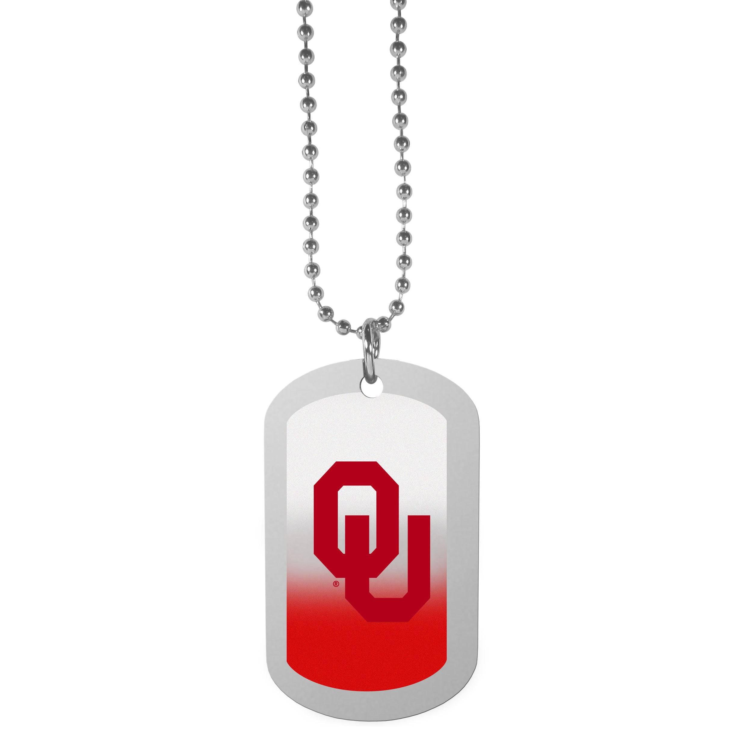 Oklahoma Sooners Team Tag Necklace (SSKG) - 757 Sports Collectibles