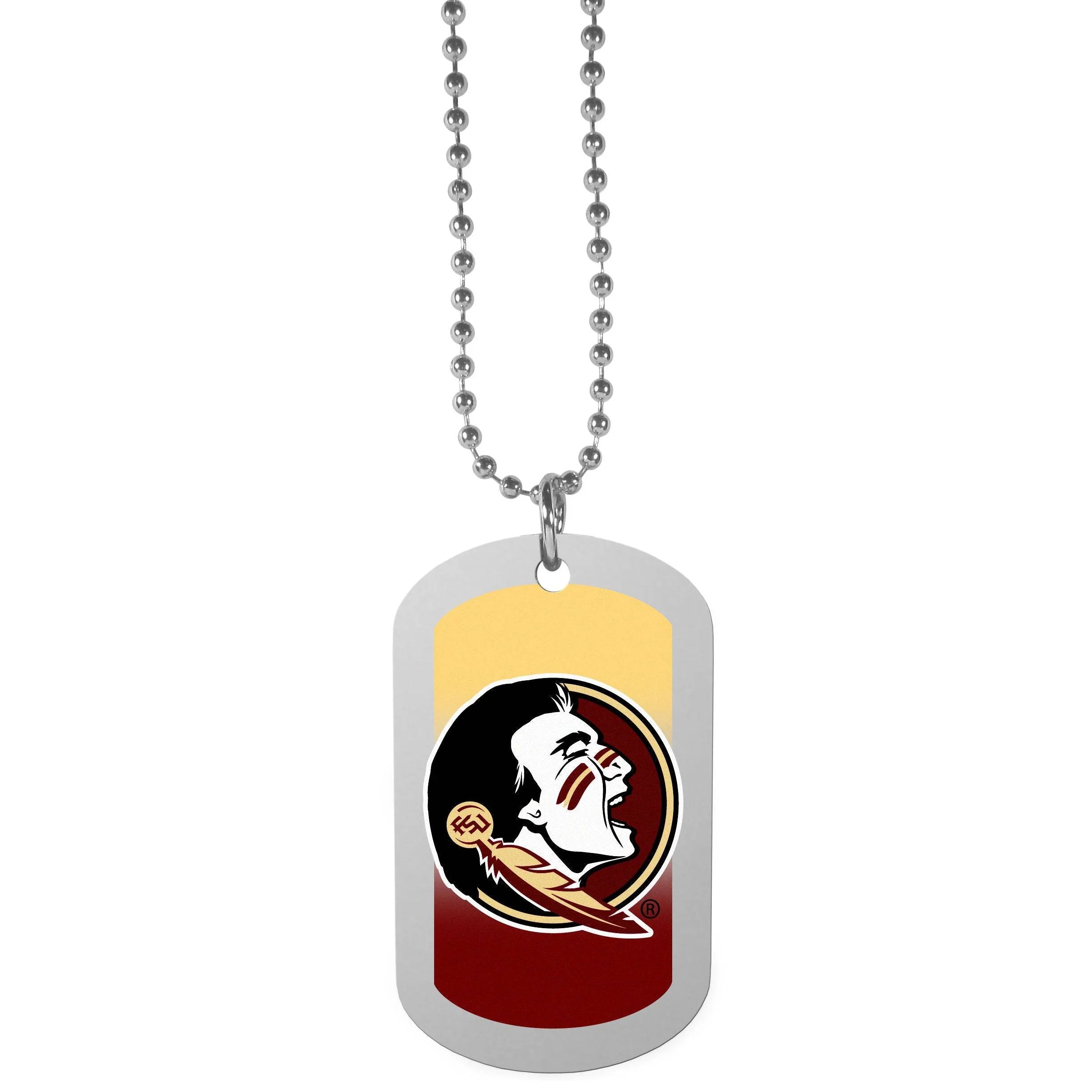 Florida St. Seminoles Team Tag Necklace (SSKG) - 757 Sports Collectibles