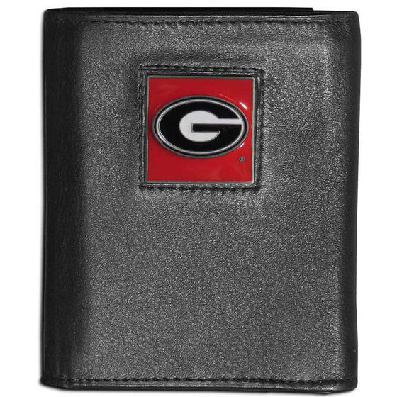Georgia Bulldogs Leather Tri-fold Wallet (SSKG) - 757 Sports Collectibles