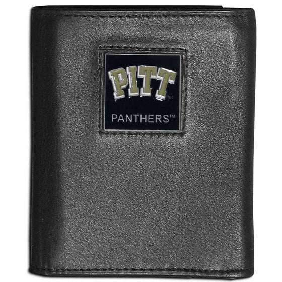 PITT Panthers Leather Tri-fold Wallet (SSKG) - 757 Sports Collectibles