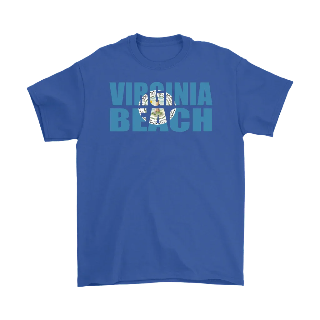 Virginia Beach City Flag T-Shirt - 100% Cotton - S - 5XL - 757 Sports Collectibles