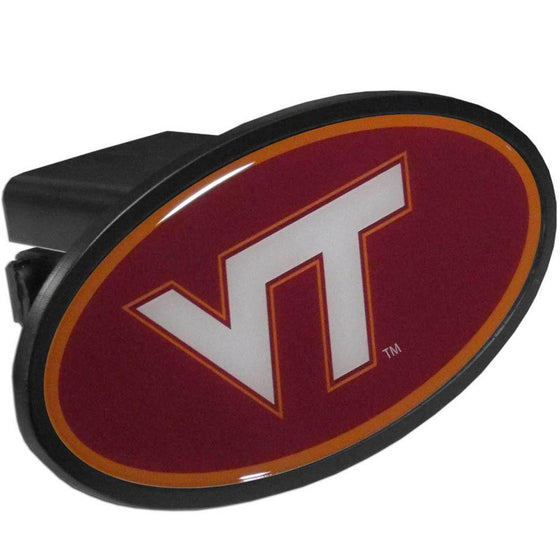 NCAA Virginia Tech Hokies Plastic Oval Logo Hitch Cover Class III - 757 Sports Collectibles