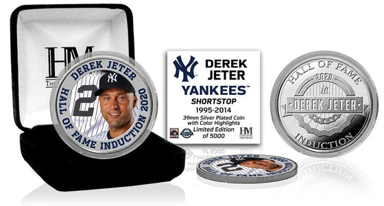 Derek Jeter 2020 HOF Color Silver Coin