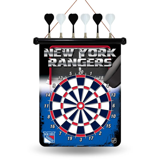 New York RANGERS MAGNETIC DART BOARD (Rico) - 757 Sports Collectibles