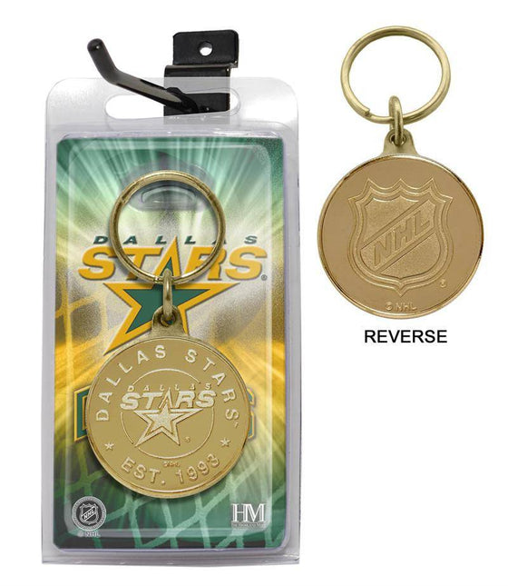 Dallas Stars Bronze Coin Keychain (HM) - 757 Sports Collectibles
