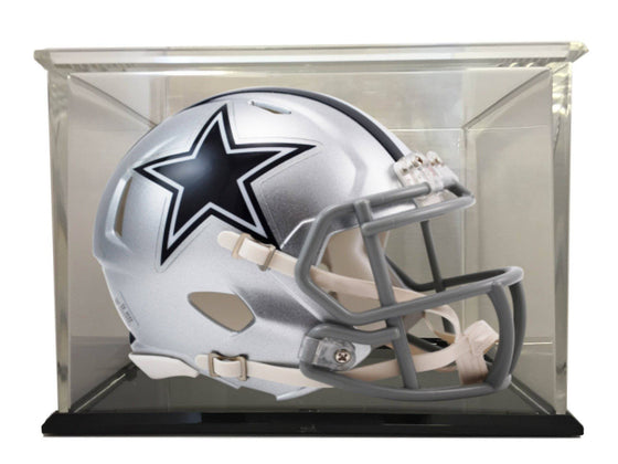 Dallas Cowboys Speed Mini Football Helmet with 98% UV Protective Acrylic Display Case - 757 Sports Collectibles