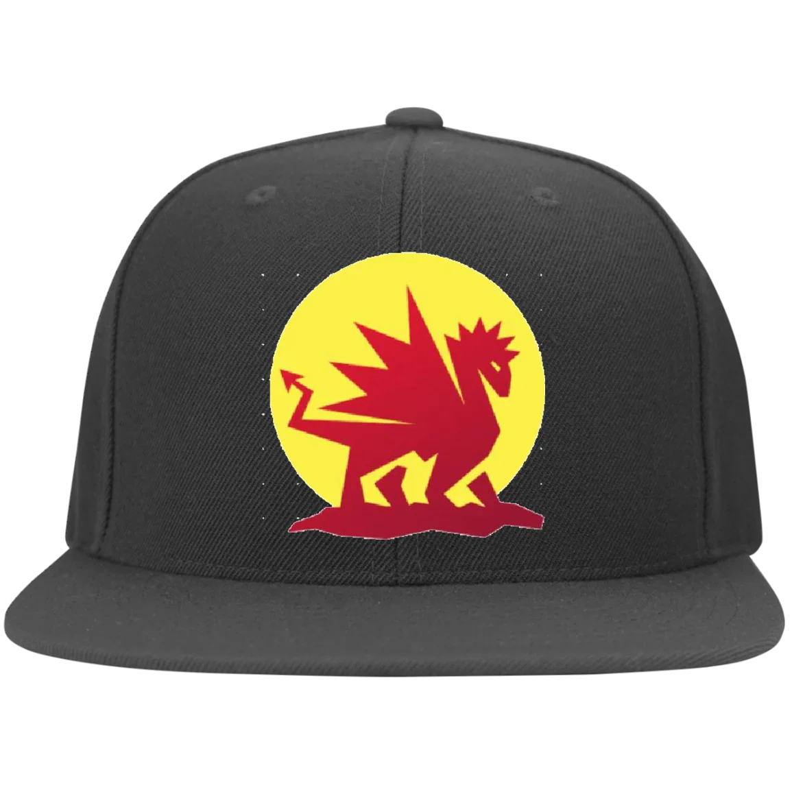 Dragon Fire Hat - Flat Bill Twill Flex Fit - 757 Sports Collectibles