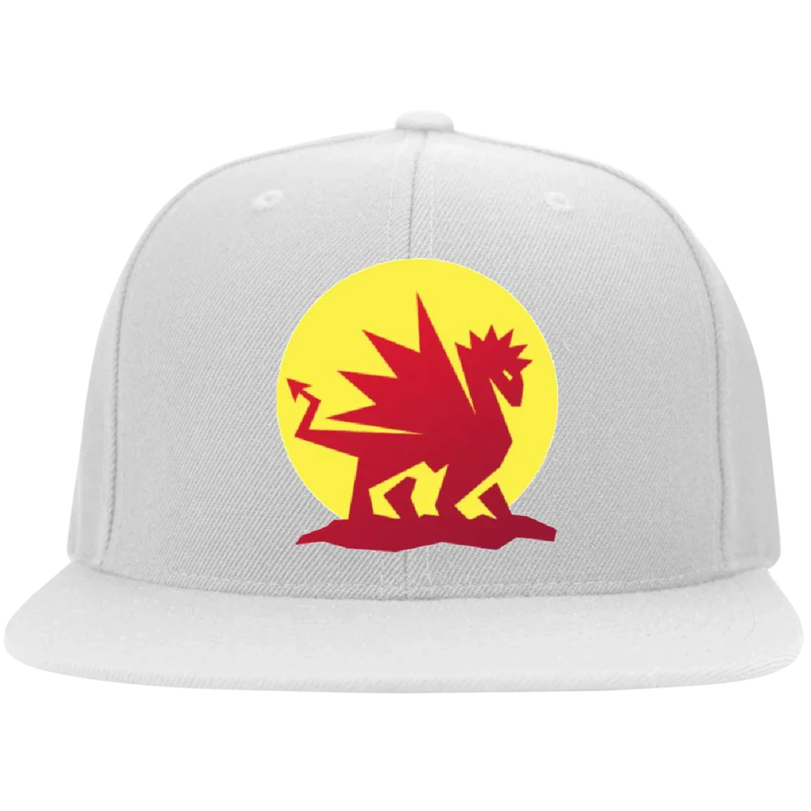 Dragon Fire Hat - Flat Bill Twill Flex Fit - 757 Sports Collectibles
