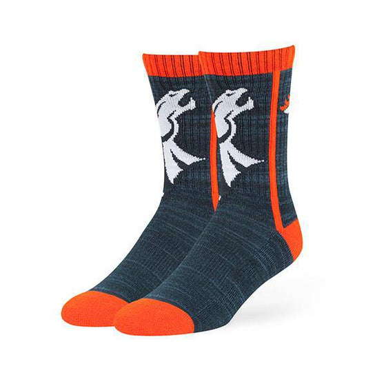 Denver Broncos Hot Box 47 Sport Socks (One Pair) - 757 Sports Collectibles