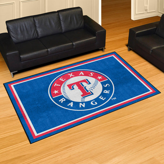 Texas Rangers 5ft. x 8 ft. Plush Area Rug