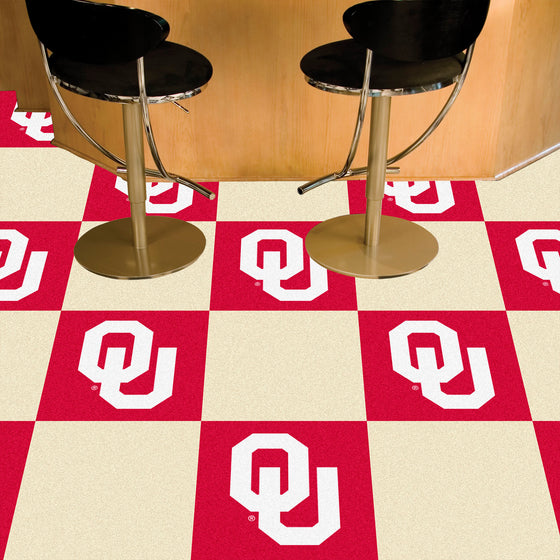 Oklahoma Sooners Team Carpet Tiles - 45 Sq Ft.