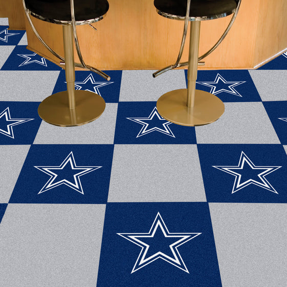 Dallas Cowboys Team Carpet Tiles - 45 Sq Ft.