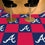 Atlanta Braves Team Carpet Tiles - 45 Sq Ft.