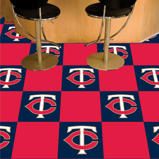 Minnesota Twins Team Carpet Tiles - 45 Sq Ft.
