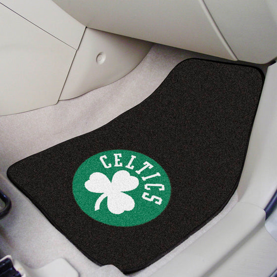 Boston Celtics Front Carpet Car Mat Set - 2 Pieces