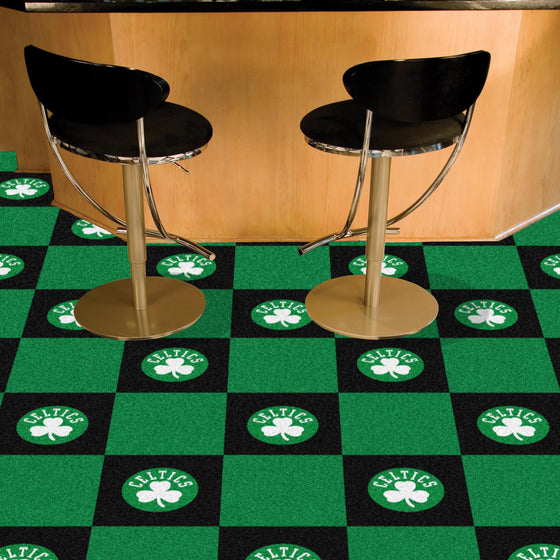 Boston Celtics Team Carpet Tiles - 45 Sq Ft.