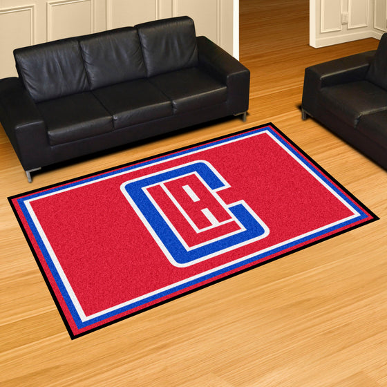 Los Angeles Clippers 5ft. x 8 ft. Plush Area Rug