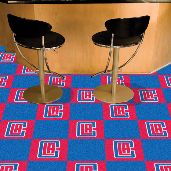 Los Angeles Clippers Team Carpet Tiles - 45 Sq Ft.