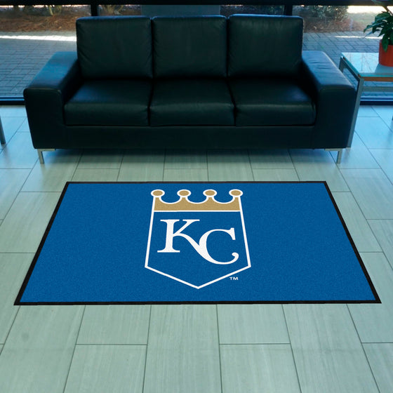 Kansas City Royals 4X6 High-Traffic Mat with Durable Rubber Backing - Landscape Orientation