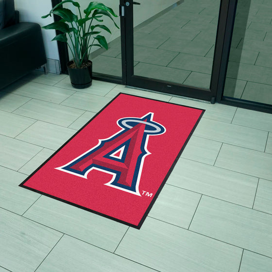 Los Angeles Angels 3X5 High-Traffic Mat with Durable Rubber Backing - Portrait Orientation