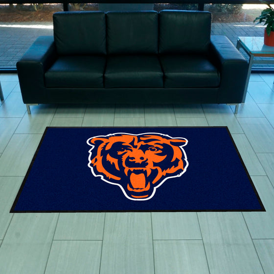 Chicago Bears 4X6 High-Traffic Mat with Durable Rubber Backing - Landscape Orientation