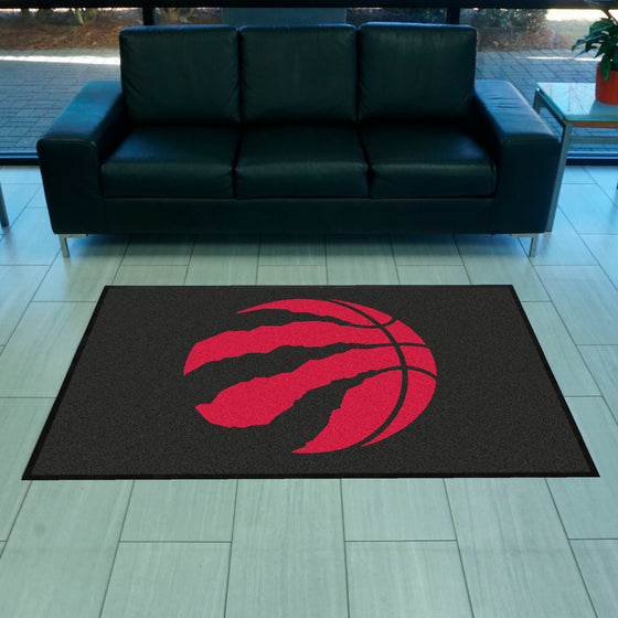 Toronto Raptors 4X6 High-Traffic Mat with Durable Rubber Backing - Landscape Orientation