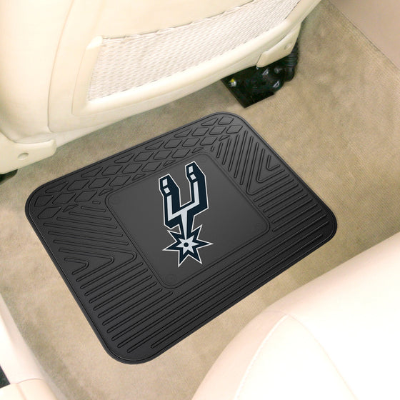 San Antonio Spurs Back Seat Car Utility Mat - 14in. x 17in.