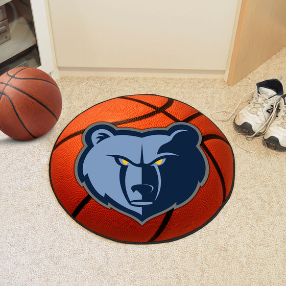 Memphis Grizzlies Basketball Rug - 27in. Diameter