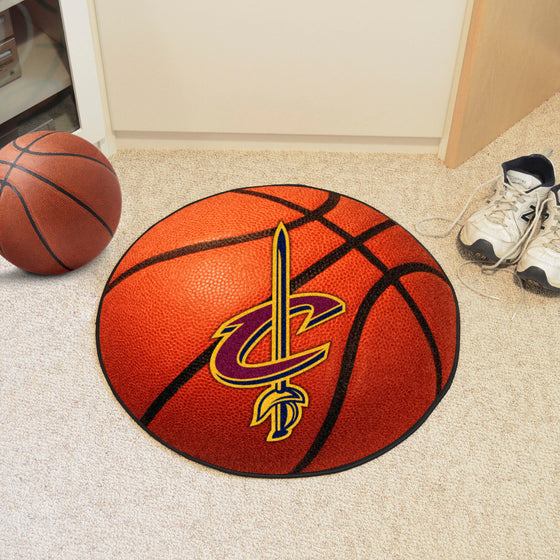 Cleveland Cavaliers Basketball Rug - 27in. Diameter