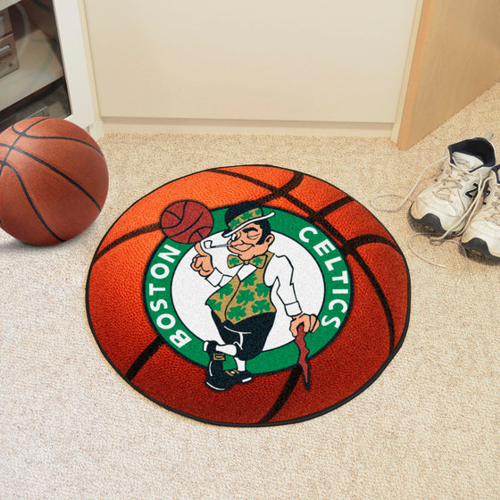 Boston Celtics Basketball Rug - 27in. Diameter