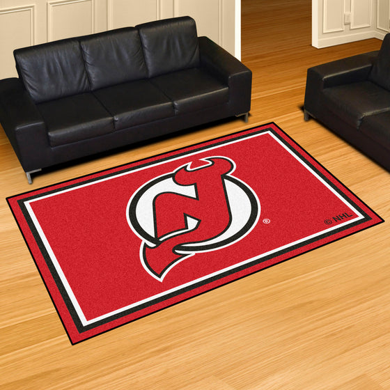 New Jersey Devils 5ft. x 8 ft. Plush Area Rug