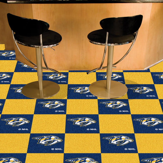 Nashville Predators Team Carpet Tiles - 45 Sq Ft.