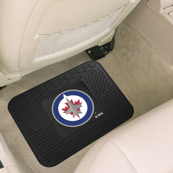 Winnipeg Jets Back Seat Car Utility Mat - 14in. x 17in.