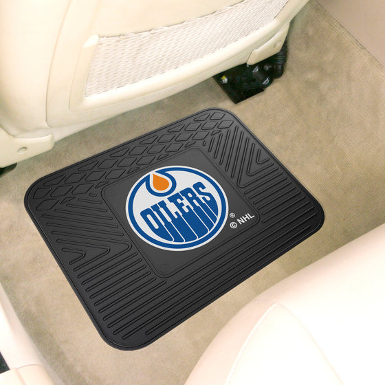 Edmonton Oilers Back Seat Car Utility Mat - 14in. x 17in.