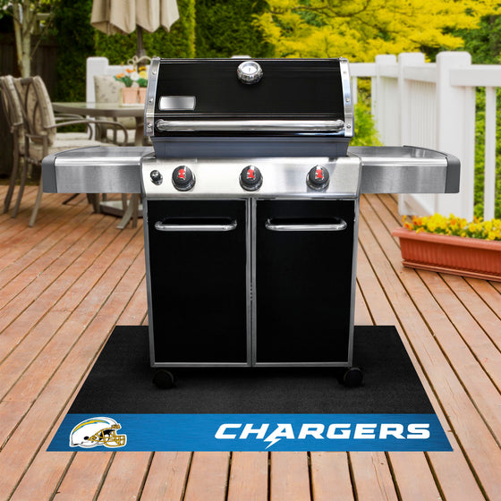 Los Angeles Chargers Vinyl Grill Mat - 26in. x 42in.