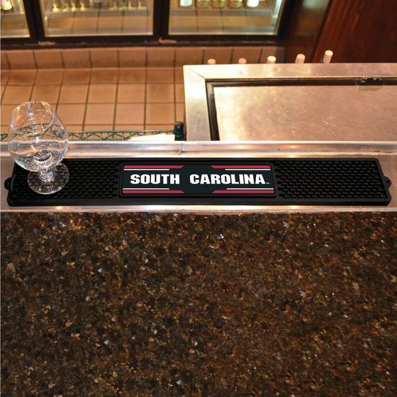 South Carolina Gamecocks Bar Drink Mat - 3.25in. x 24in.