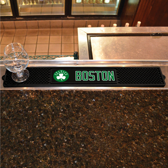 Boston Celtics Bar Drink Mat - 3.25in. x 24in.