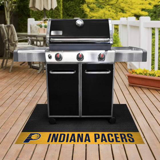 Indiana Pacers Vinyl Grill Mat - 26in. x 42in.