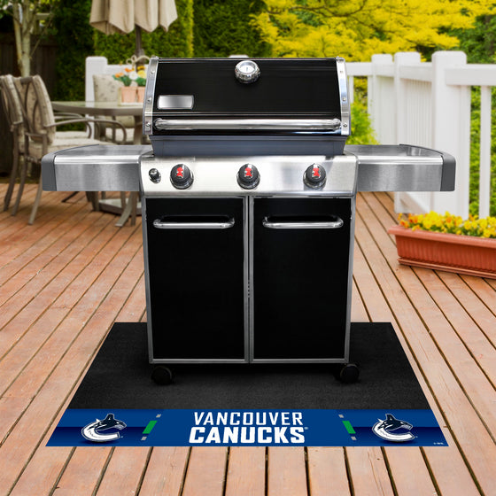 Vancouver Canucks Vinyl Grill Mat - 26in. x 42in.