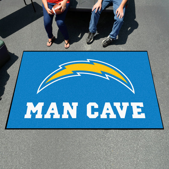 Los Angeles Chargers Man Cave Ulti-Mat Rug - 5ft. x 8ft.