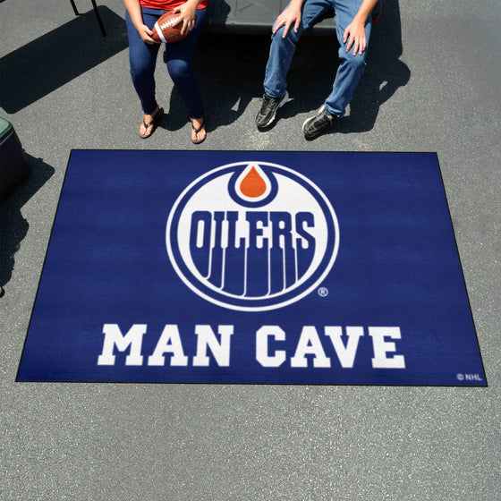 Edmonton Oilers Man Cave Ulti-Mat Rug - 5ft. x 8ft.
