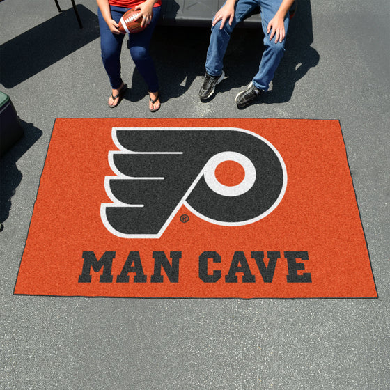 Philadelphia Flyers Man Cave Ulti-Mat Rug - 5ft. x 8ft.