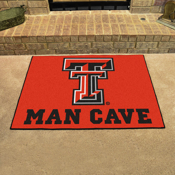 Texas Tech Red Raiders Man Cave All-Star Rug - 34 in. x 42.5 in.