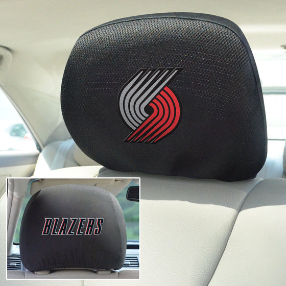 Portland Trail Blazers Embroidered Head Rest Cover Set - 2 Pieces
